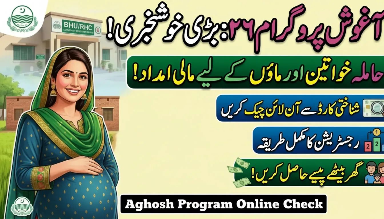 Aghosh Program Online Check Punjab By Cnic Online Registration