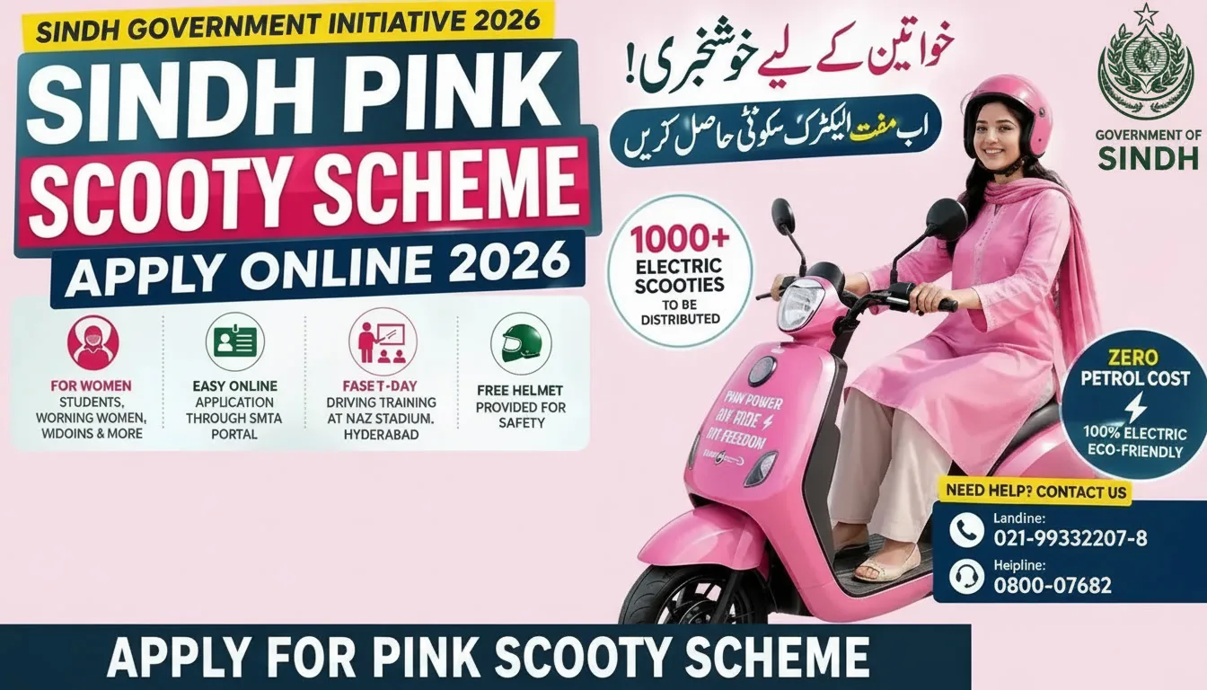 Pink Scooty Scheme Apply Online Sindh